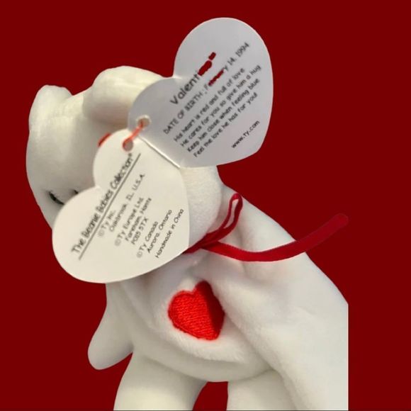 NWT 1995 Retired Valentino Ty Beanie Baby - Picture 3 of 4